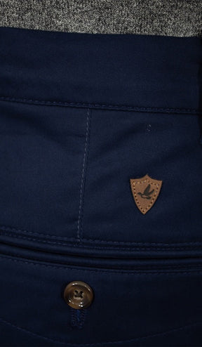 Calça Sarja Lisa Bolso Faca Com Stretch Importada