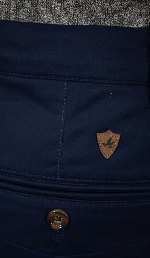 Calça Sarja Lisa Bolso Faca Com Stretch Importada