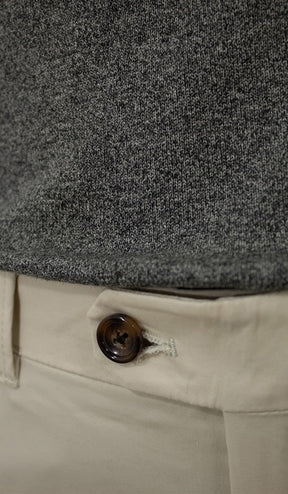 Calça Sarja Lisa Bolso Faca Com Stretch Importada