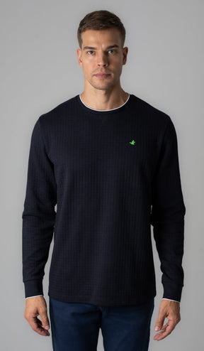 Malhão Gola Careca Pima Jacquard Importado