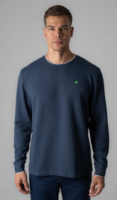 Malhão Gola Careca Pima Jacquard Importado