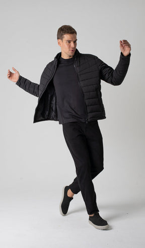 Jaqueta Nylon Bolso Com Botão