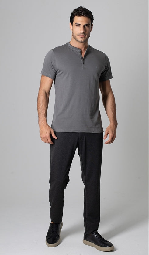 Camiseta Lisa Pima Gola Portuguesa