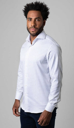 Camisa Manga Longa Slim Xadrez