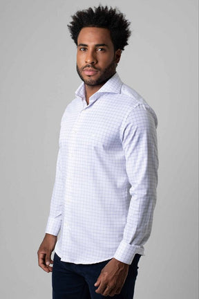 Camisa Manga Longa Slim Xadrez