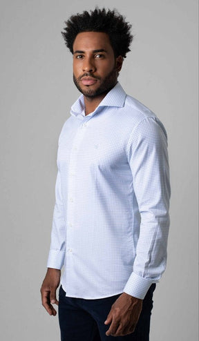 Camisa Manga Longa Slim Xadrez