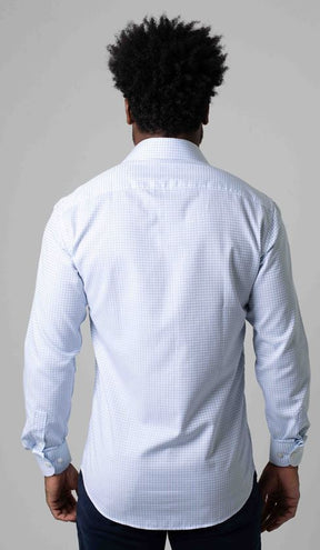 Camisa Manga Longa Slim Xadrez