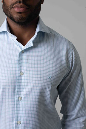 Camisa Manga Longa Slim Xadrez