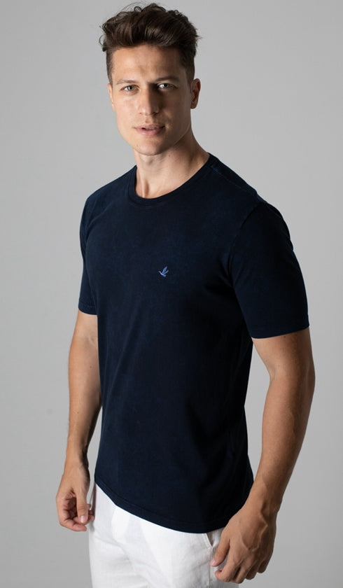 T- Shirt Gola Careca Marmorizada