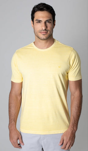 T-Shirt Gola Careca Com Bordado
