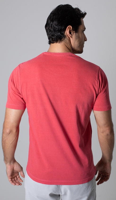 T-Shirt Gola Careca Com Bordado