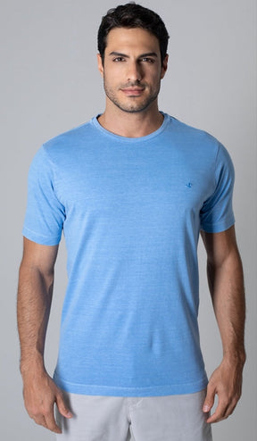 T-Shirt Gola Careca Com Bordado