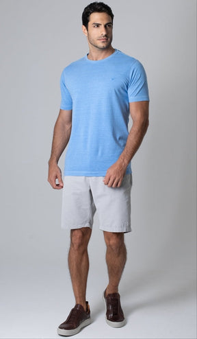 T-Shirt Gola Careca Com Bordado