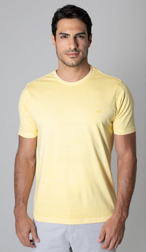 T-Shirt Gola Careca Com Bordado