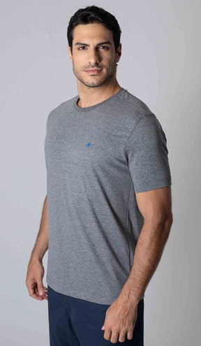 T-Shirt Gola Careca Com Bordado