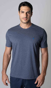 T-Shirt Gola Careca Com Bordado