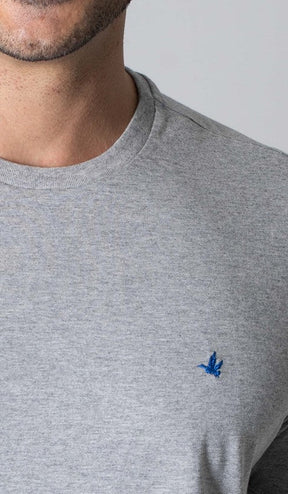 T-Shirt Gola Careca Com Bordado