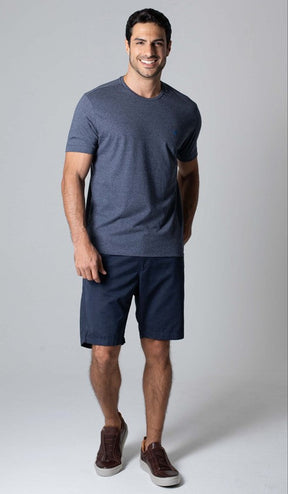 T-Shirt Gola Careca Com Bordado
