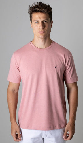 T-Shirt Gola Careca Com Bordado