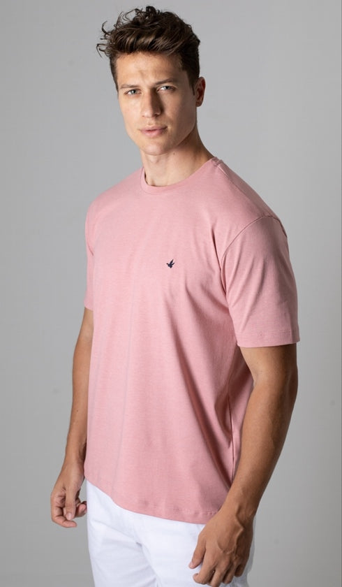 T-Shirt Gola Careca Com Bordado