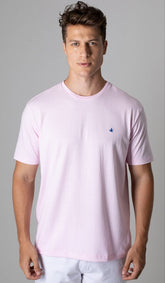 T-Shirt Gola Careca Com Bordado