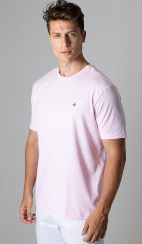 T-Shirt Gola Careca Com Bordado