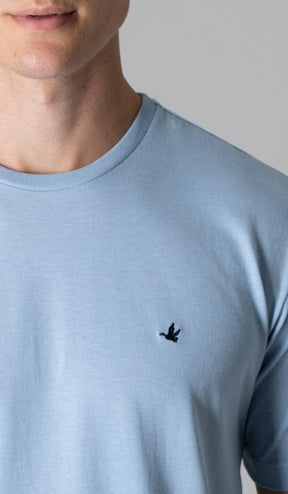 T-Shirt Gola Careca Com Bordado