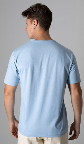 T-Shirt Gola Careca Com Bordado