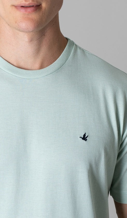 T-Shirt Gola Careca Com Bordado