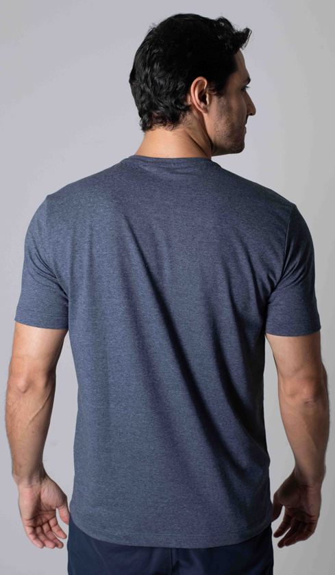 T-Shirt Gola Careca Com Bordado
