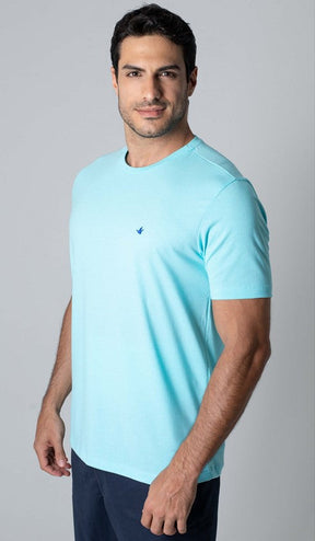 T-Shirt Gola Careca Com Bordado