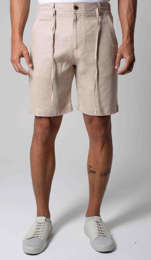 Bermuda Linho Bolso Faca Importada