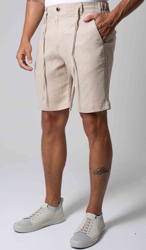 Bermuda Linho Bolso Faca Importada