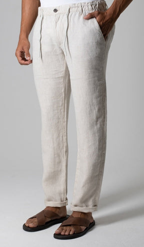 Calça Linho Bolso Faca
