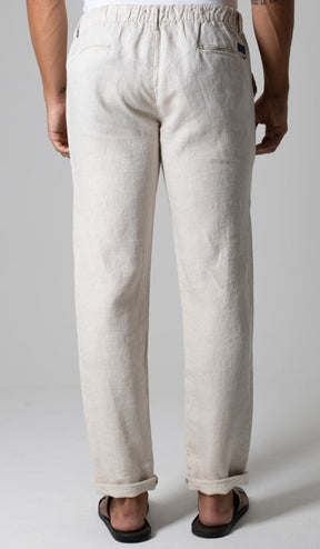Calça Linho Bolso Faca