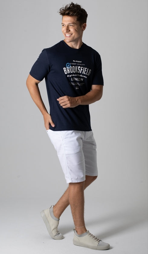 T-Shirt Gola Careca Estampada Pai E Filho