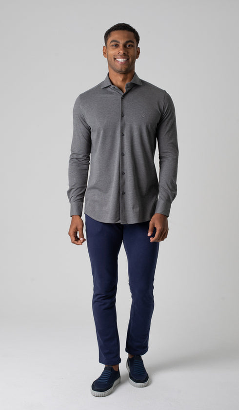 Camisa Manga Longa Malha Lisa