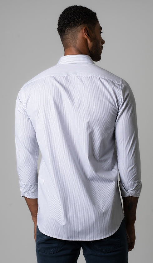 Camisa Manga Longa Slim Listrada