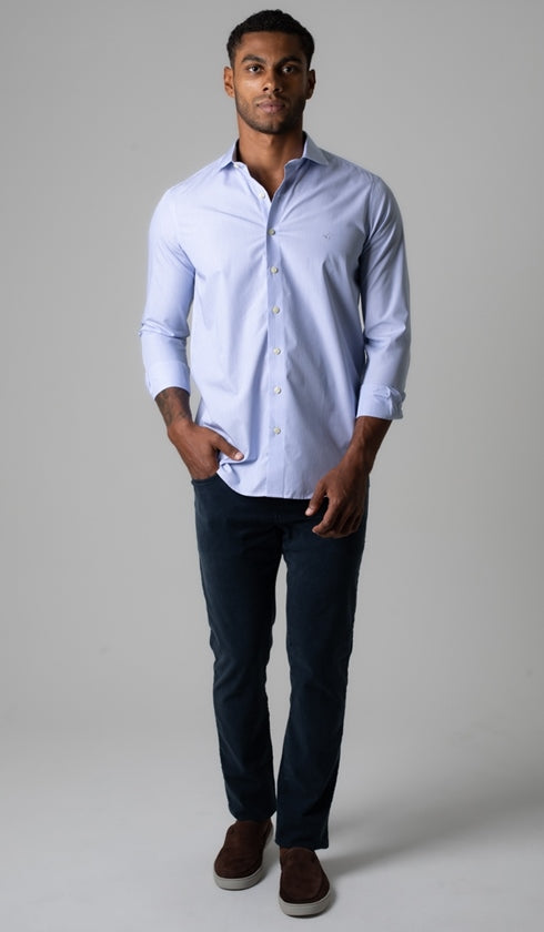 Camisa Manga Longa Slim Listrada