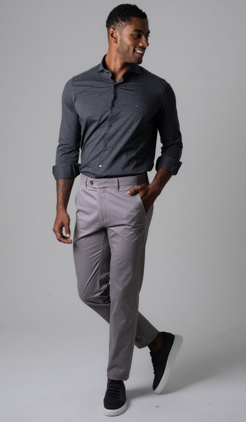 Calça Sarja Bolso Faca Slim