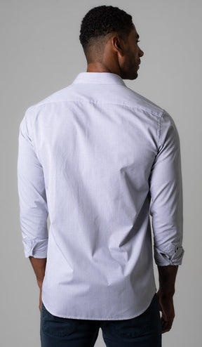 Camisa Manga Longa Slim Xadrez