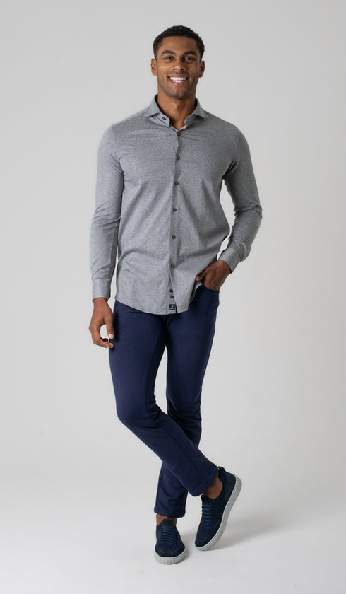 Camisa Manga Longa Malha Fantasia