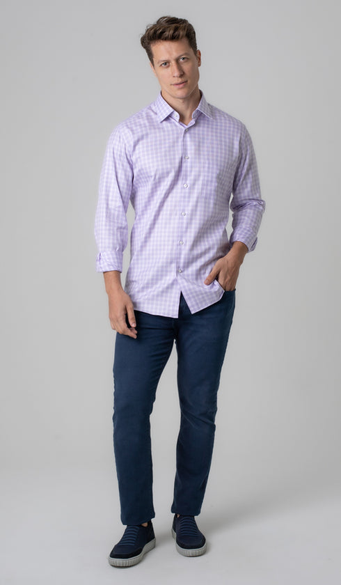 Camisa Manga Longa Xadrez