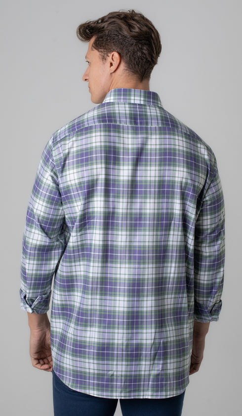 Camisa Manga Longa Xadrez