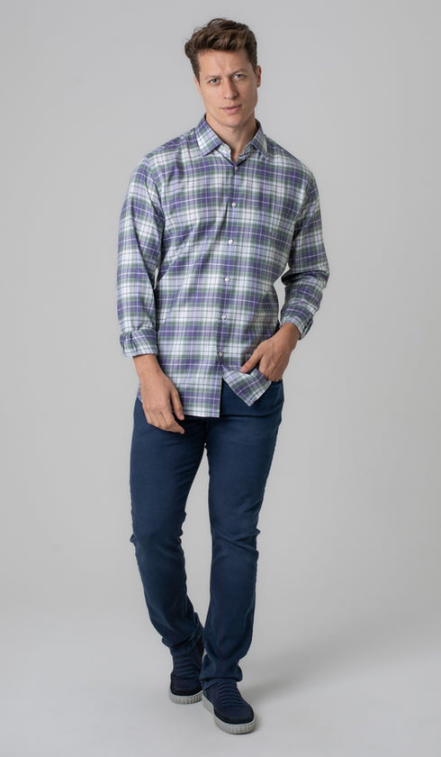 Camisa Manga Longa Xadrez