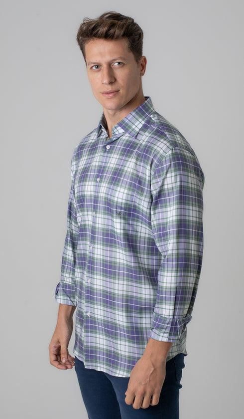 Camisa Manga Longa Xadrez