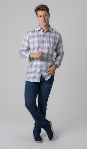 Camisa Manga Longa Xadrez