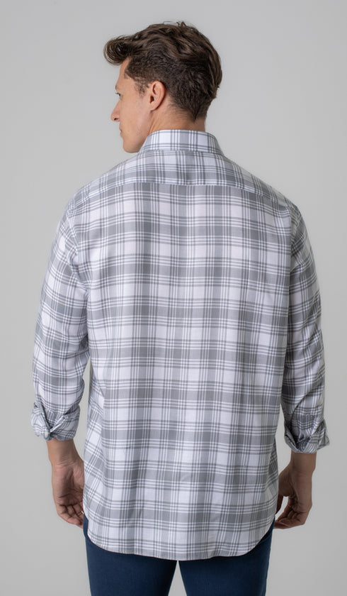 Camisa Manga Longa Xadrez