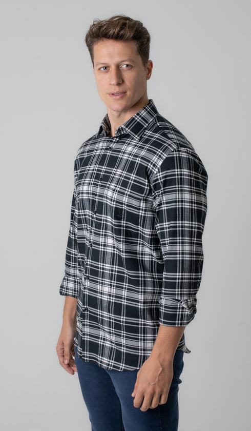 Camisa Manga Longa Xadrez