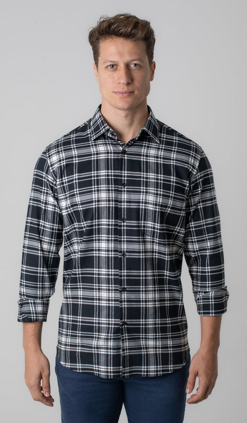 Camisa Manga Longa Xadrez